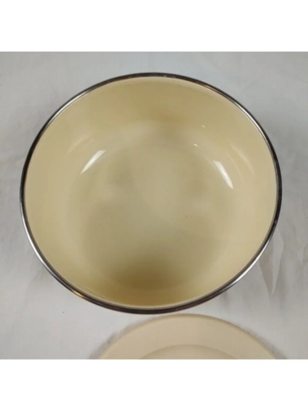 Vintage Kobe JC Penney Floral Enamel Coated Bowls Set of 2